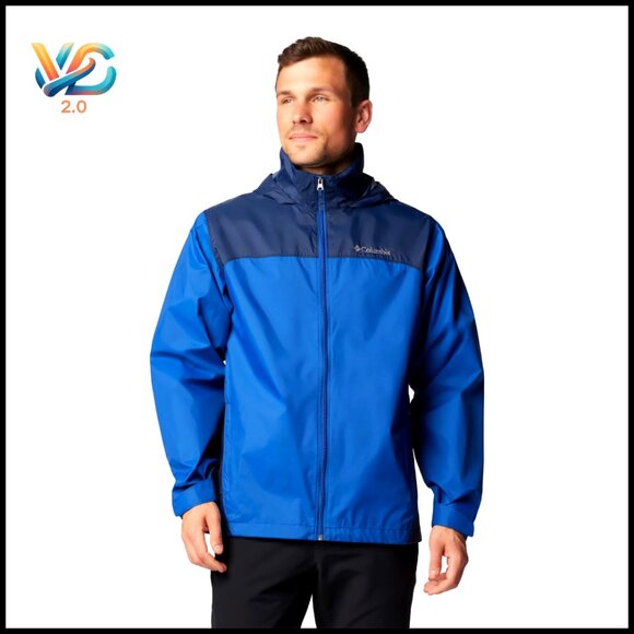 Waterproof Packable Rain Jacket with Stow-Away Hood Regular Fit